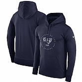 Men's Los Angeles Rams Nike Sideline Property Of Wordmark Logo Performance Pullover Hoodie Navy,baseball caps,new era cap wholesale,wholesale hats